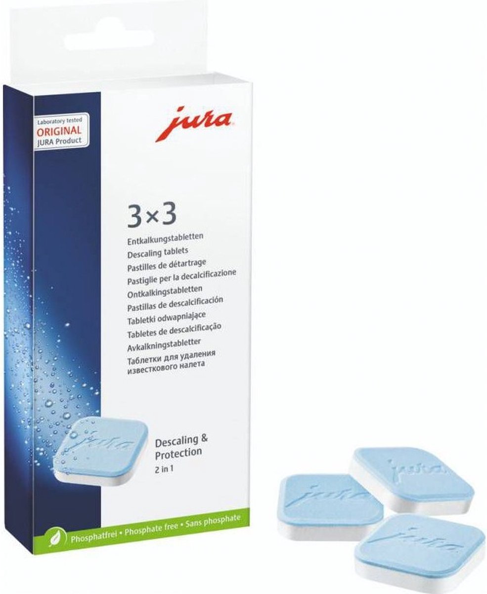 JURA Onderhoudbundel: Waterfilter + Ontkalkingstabletten + Reinigingstabletten