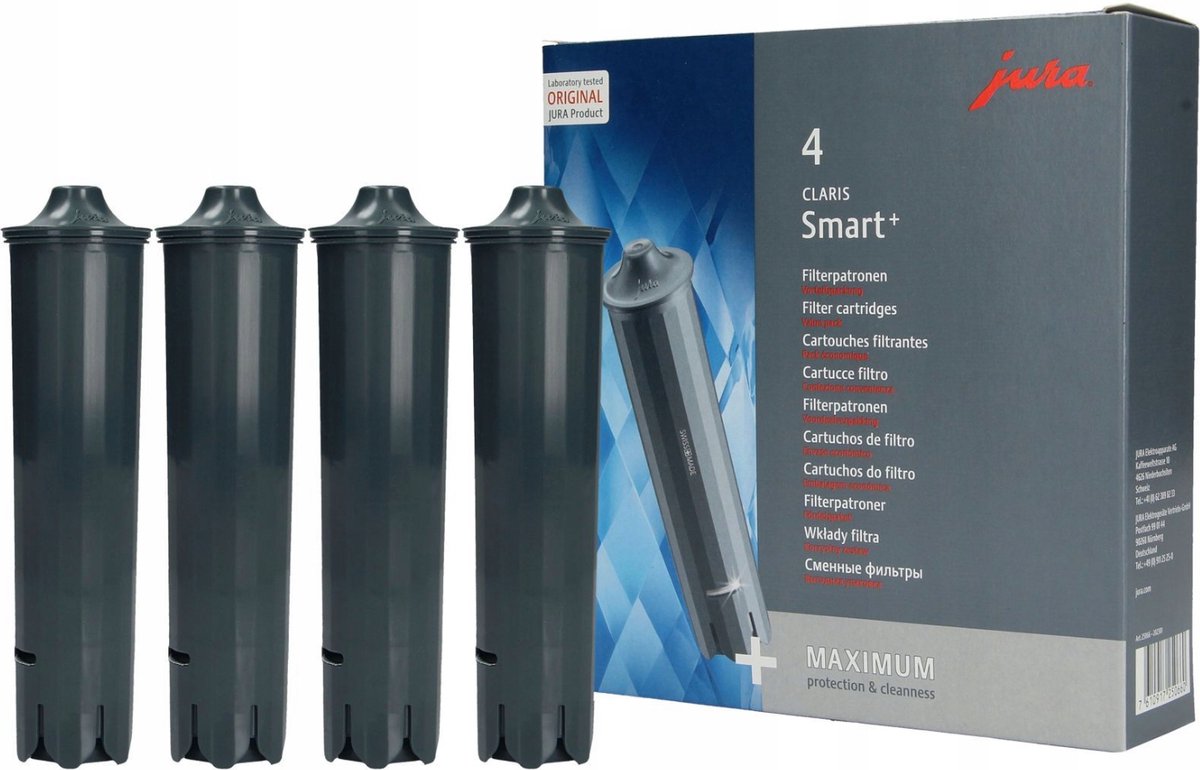 JURA Claris Smart+ waterfilter 4-pack (voordeel-verpakking) filterpatroon