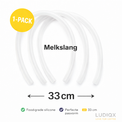Melkslang 33 cm voor JURA, Nivona, Philips, Bosch & Melitta – Siliconen Cappuccino Slang – Universeel