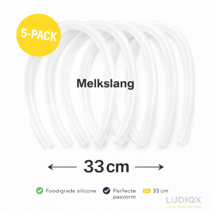 Melkslang 33 cm voor JURA, Nivona, Philips, Bosch & Melitta – Siliconen Cappuccino Slang – Universeel